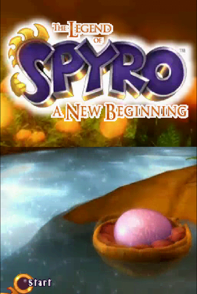 Screenshot of The Legend of Spyro: A New Beginning for DS.