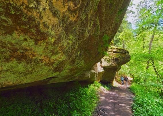 Rocks along the schwarzachklamm, bavaria