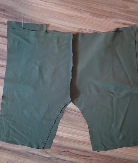 Other side of shorts, some sewing showing