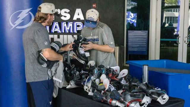 Annual equipment sale marks success for Lightning fans and area youth hockey