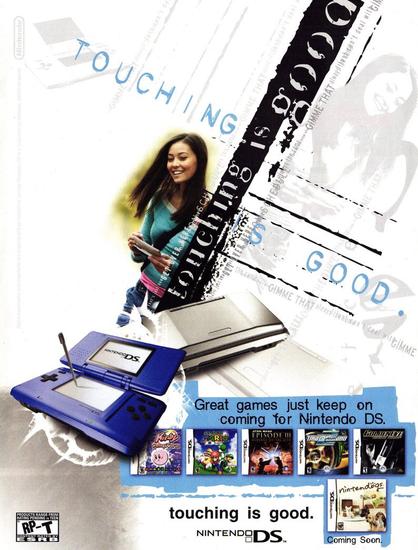Nintendo DS 'Touching is Good' Magazine Ad (2005)