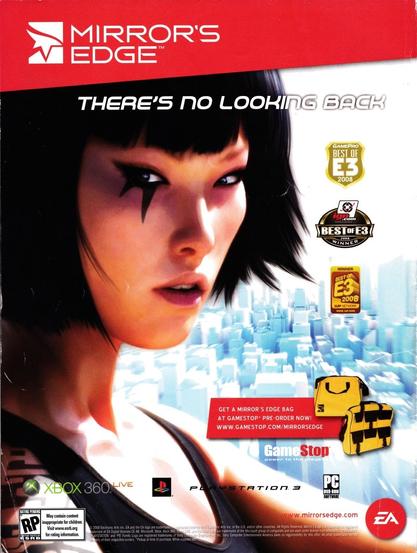 Mirror's Edge GameStop Magazine Ad (2008)