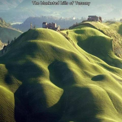 Blanketed hills of Tuscany