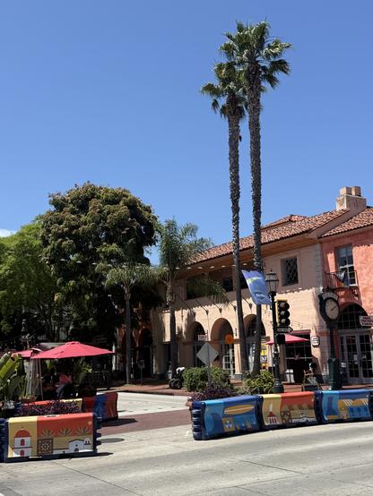 State Street Santa Barbara a colonial house with big trees