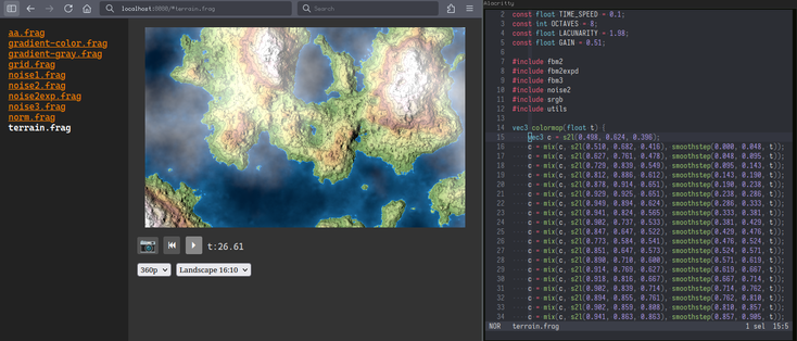 Screenshot of ShaderWorkshop