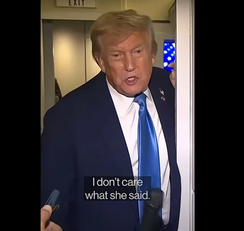 Trump on Air Force One