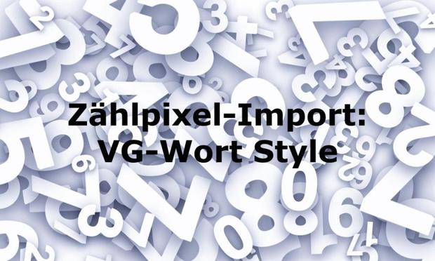 Zählpixel-Import: VG-Wort Style - Bild von Gerd Altmann auf Pixabay
