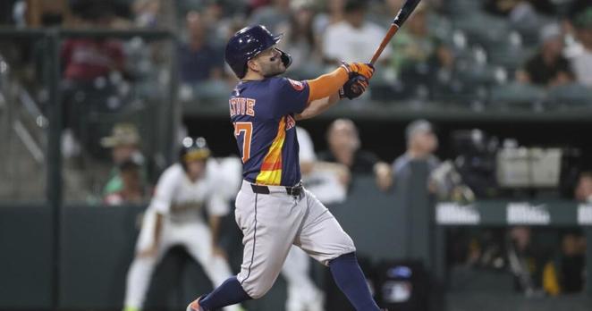 Altuve, Caratini, Dubón homer, Astros have 20 hits in 11-4 win over Athletics | MLB