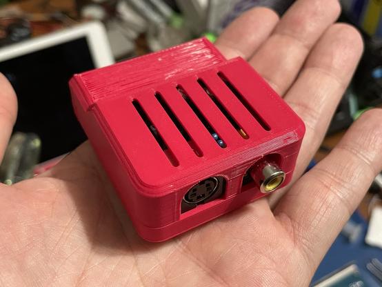 The back side of the device has S-Video and composite video jacks.
