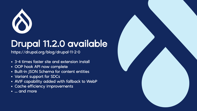 Drupal 11.2.0 is now available