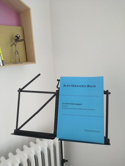 Couverture partition : Jean-Sébastien Bach, Le clavier bien tempéré (extraits), transcription pour trio à cordes de Nicolas Hussein