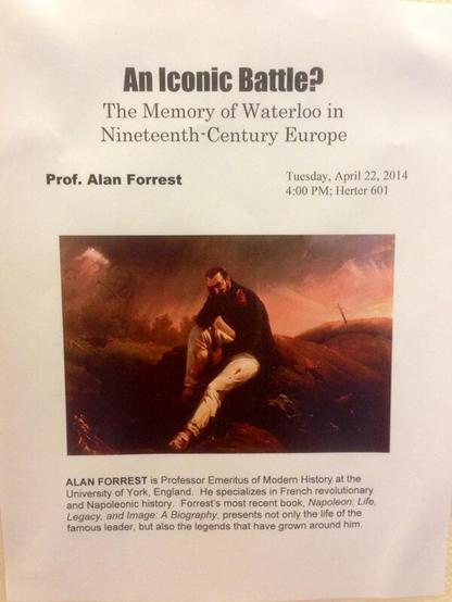 all text except for the image of Vernet's painting of the last grenadier of Waterloo: sunset, a man in dark jacket and white trousers sits exhausted on the battlefield

Others counter that Britain did not have to provide all troops of its own and, also stretched thin by the War of 1812, met its requirement by paying for other troops who served under its command