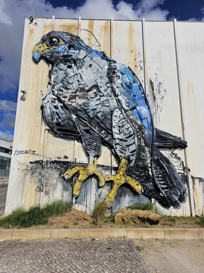 Artwork by Bordalo II in Sintra, Portugal