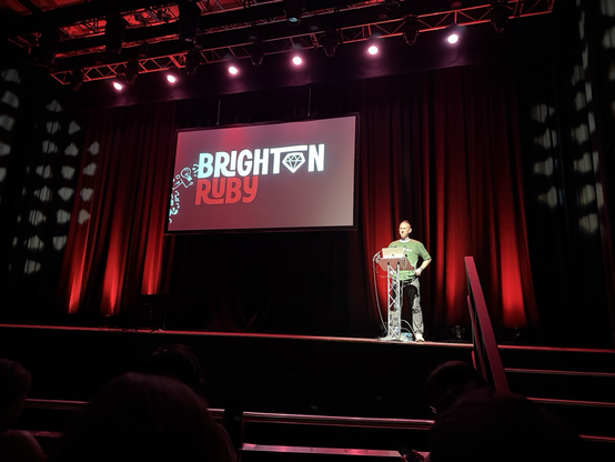 Andy kicking off Brighton Ruby conf