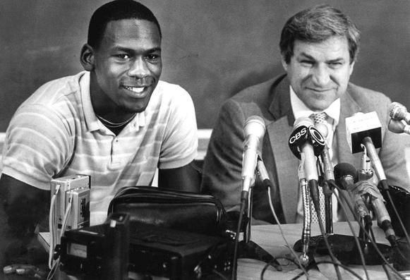 With the 3rd pick in the 1984 NBA Draft, the Bulls select Michael Jordan