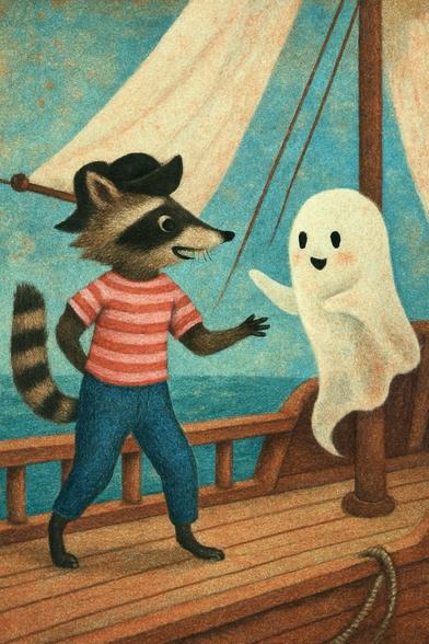 KI-Bild (GPT1 Medium):

Woody Waschbär und Spensti treiben Schabernack. Hier haben sie sich gerade ausgetobt und fuchteln nur noch. Kicher.