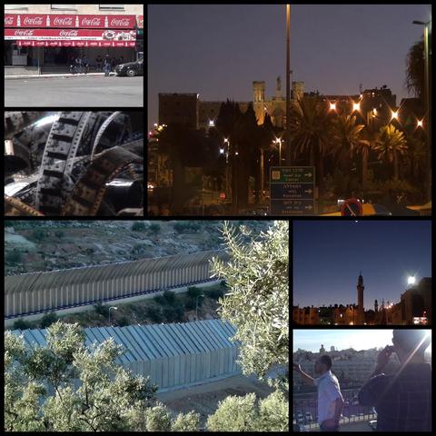 Eine Collage mit Aufnahmen aus dem Film «Al Quds - The Workshop», Aufnahmen mehrheitlich aus Jerusalem und Bethlehem