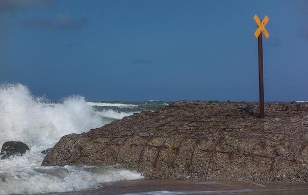 Ein Bunker an der dänischen Nordseeküste.
