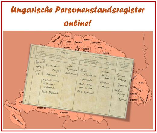 5 Millionen Ungarische Personenstandsregister online