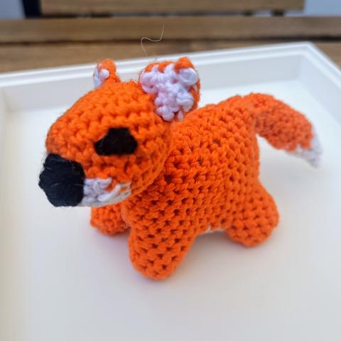 Renard en crochet