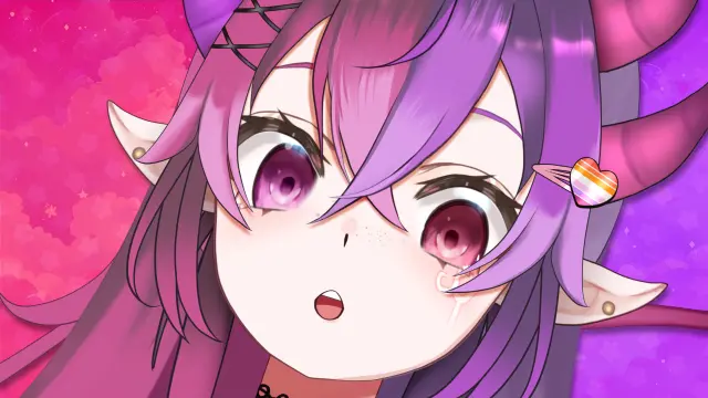 me all shocked zoomed in staring at the camera