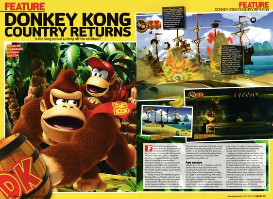 Feature for Donkey Kong Country Returns on Wii.
Taken from NGamer 56 - December 2010 (UK)