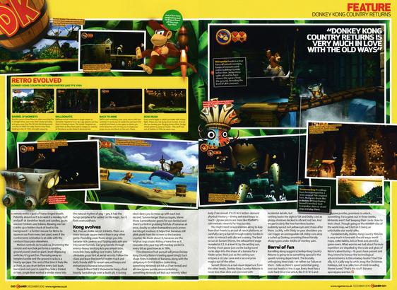 Feature for Donkey Kong Country Returns on Wii.
Taken from NGamer 56 - December 2010 (UK)