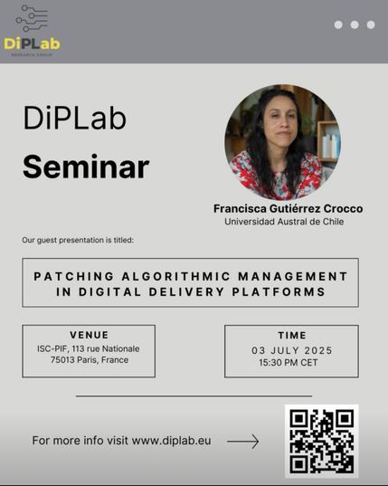 DiPLab seminar Francisca Gutierrez Crocco