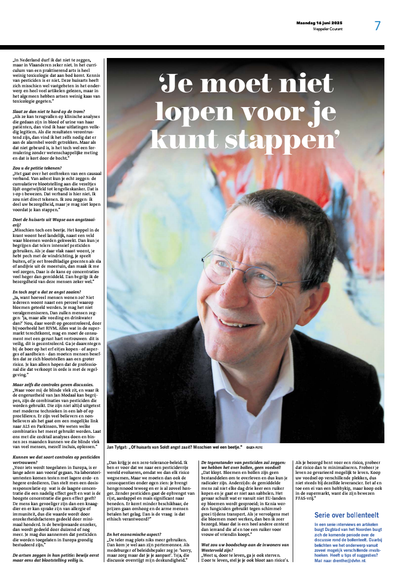 Stuk over landbouwgif in de Meppeler Courant.