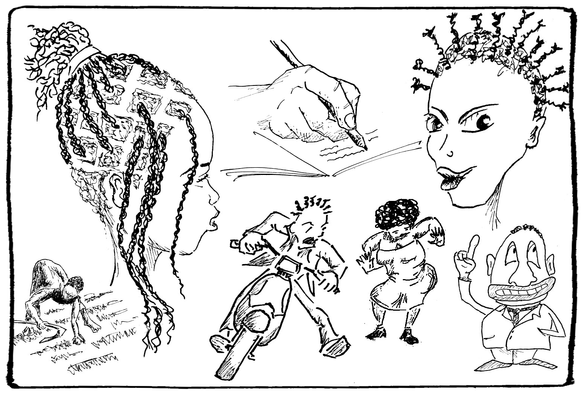dessin, différents personnages