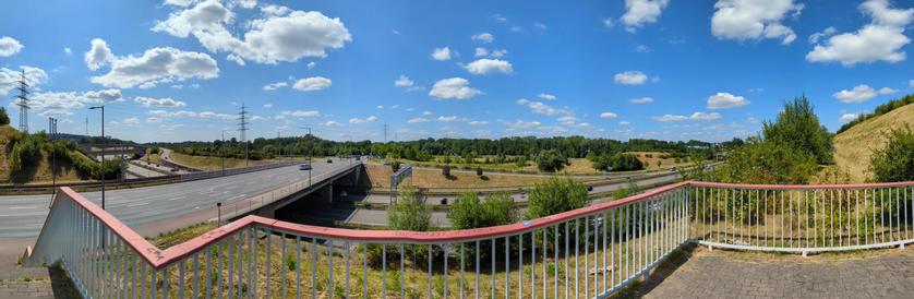 Panoramafoto mit Aussicht von der Plattform