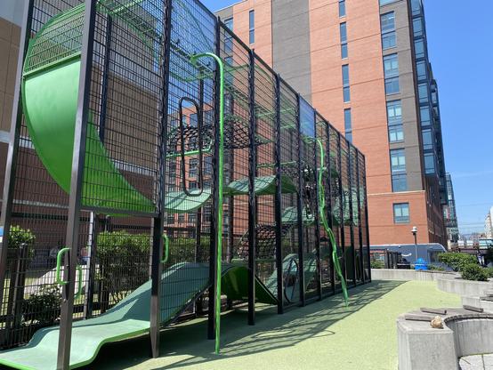 Vertical climbing structure in Swampoodle Park #DC