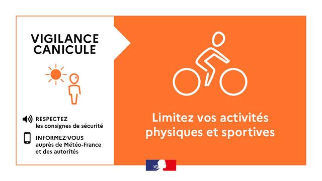 Limitez vos activités physiques et sportives.