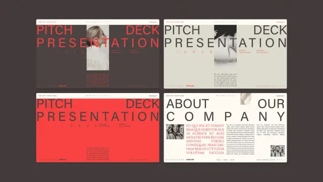 Pitch Deck Adobe InDesign Presentation Template by RedGiant for Business Pitches and Digital Marketing