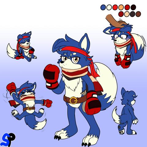 Various collage of a Gaomon in various different poses.
