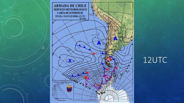 12 UTC surface chart Armada