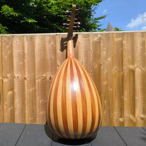 An oud I completed yesterday, back view