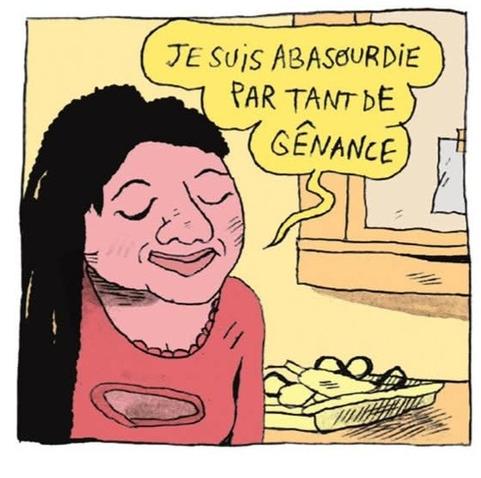 "Je suis abasourdie par tant de genance."
