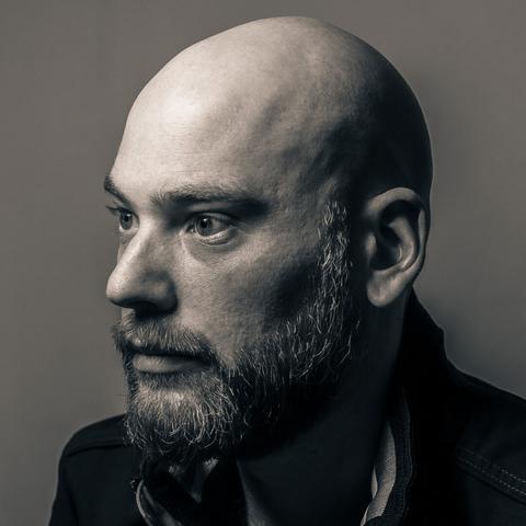 Picture of myself in black and white.