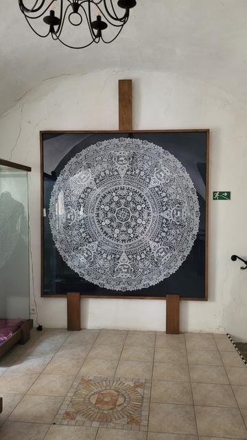 round handmade lace