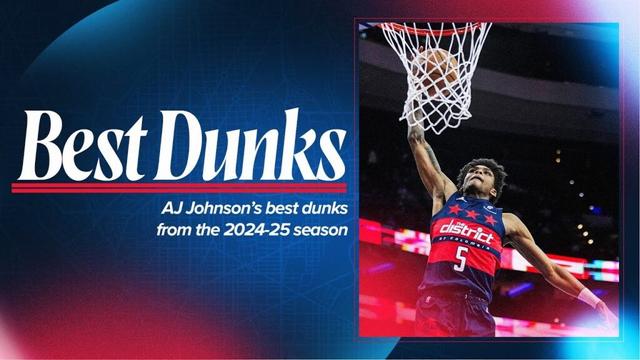AJ Johnson's Best Dunks of the 2024-25 Season | Washington Wizards