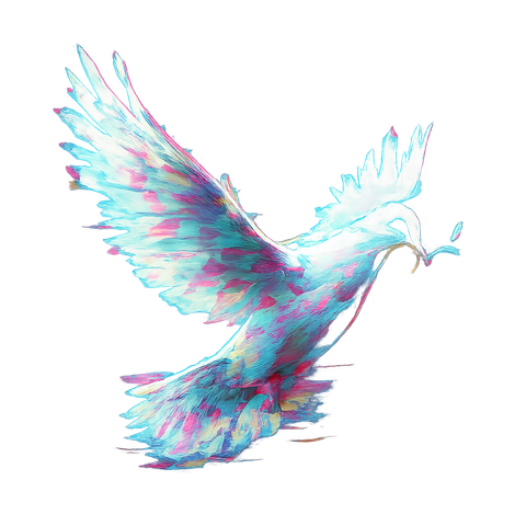 glitch dove anti-war watermark 🕊️ Σ42 🕊️