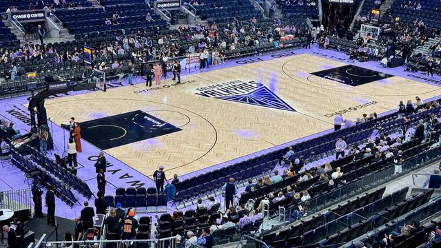 View of Valkyries court from above and slightly left.