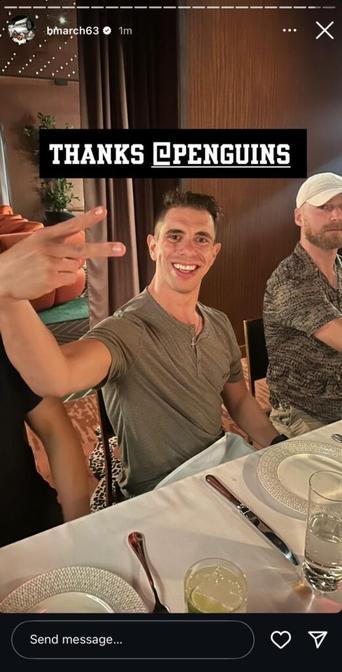 Brad Marchand’s Instagram story