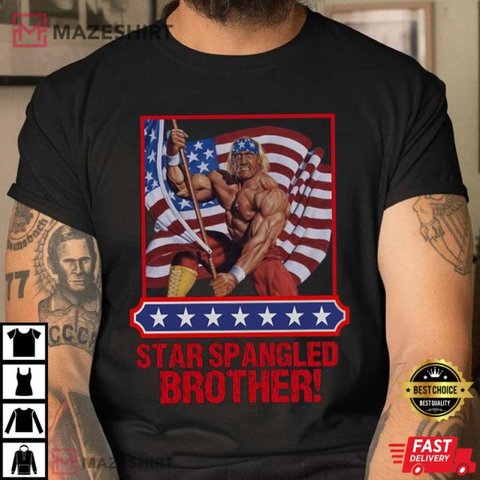 4th Of July Hulk Hogan Patriotic Graphic T-Shirt