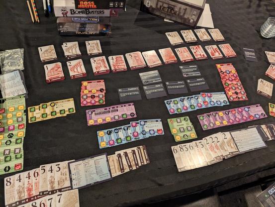 Completed two player game of Innovation Ultimate