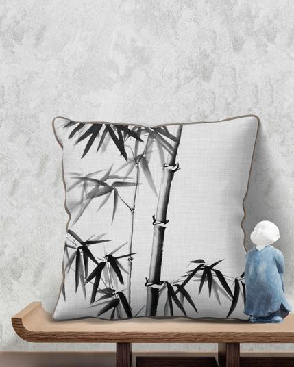 Chinese Bamboo painting on a pillow