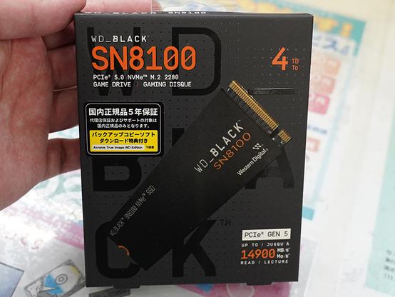 Sandiskの高速ゲーミングSSD「WD_BLACK SN8100」に4TBモデル、価格は80,280円 - AKIBA PC Hotline!