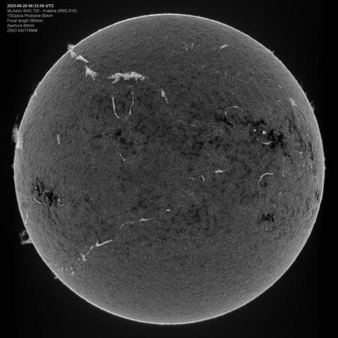 Inverse version of the sun in H-alpha