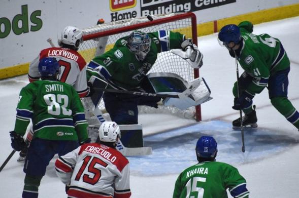 Abbotsford Canucks win 3-2, one victory away from Calder Cup title